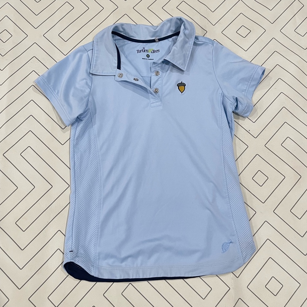 Turtles & Tees Blue Golf Polo